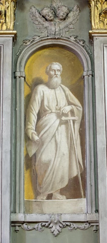 San Paolo - 1896, affresco, chiesa di Santa Maria Assunta, Cividate Camuno (BS)